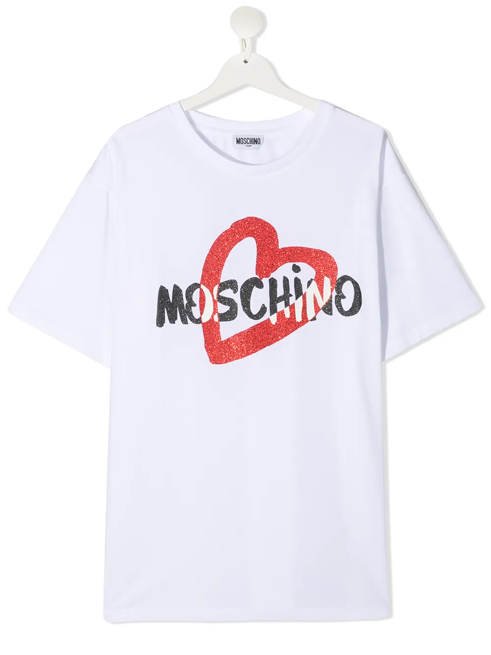 фото Moschino kids футболка с логотипом