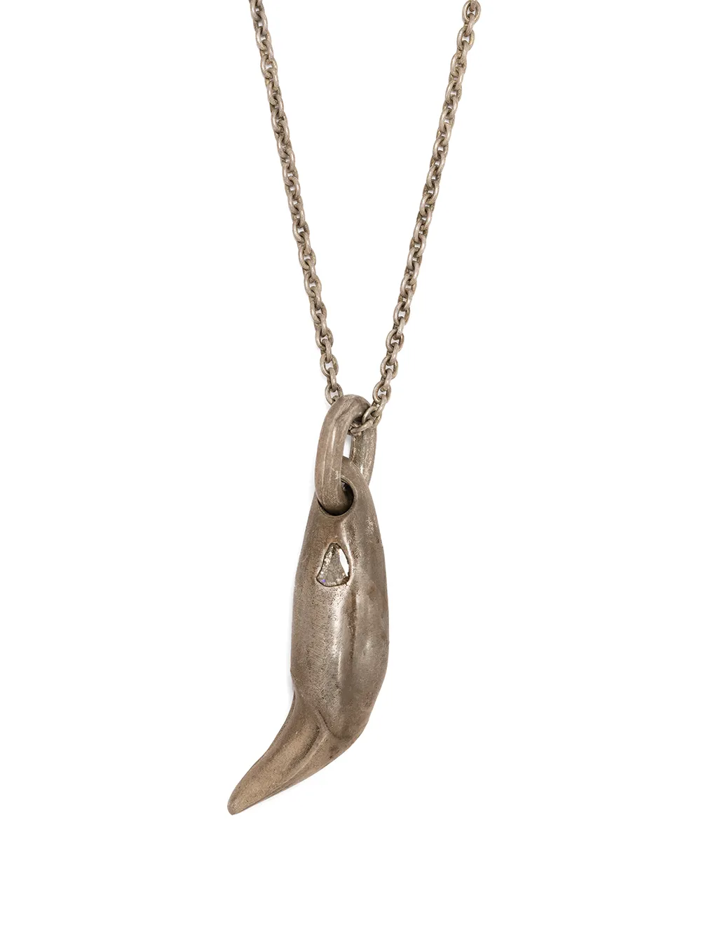 

Parts of Four bear tooth diamond-detail necklace - Silver