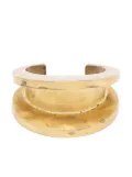 Parts of Four Crescent Channel bracelet - Gold