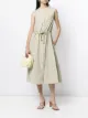Image 2 of Martin Grant stripe-print drawstring sleeveless midi dress