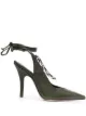 Image 1 of The Attico Venus slingback leather pumps