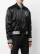 MJB Marc Jacques Burton smile-print silk bomber jacket