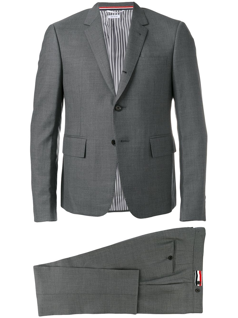 Shop Thom Browne Slim-cut Single-breasted Suit In Grey
