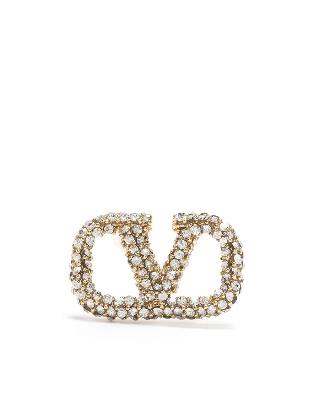 crystal-embellished VLOGO earring