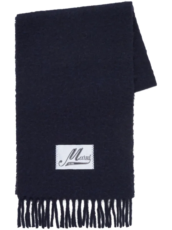 Marni Alpaca-blend Scarf in Blue