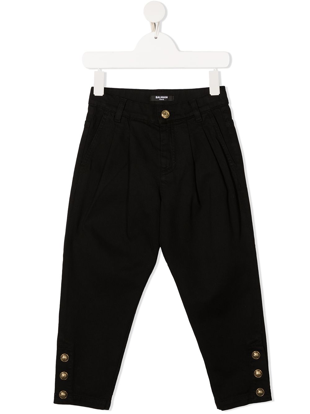 ＜Farfetch＞ ★29%OFF！Balmain Kids ボタンカフス パンツ - ブラック