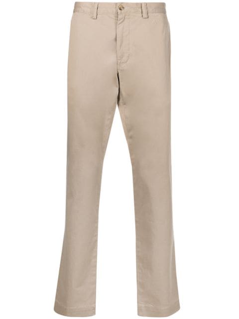 Polo Ralph Lauren logo-patch straight-leg trousers