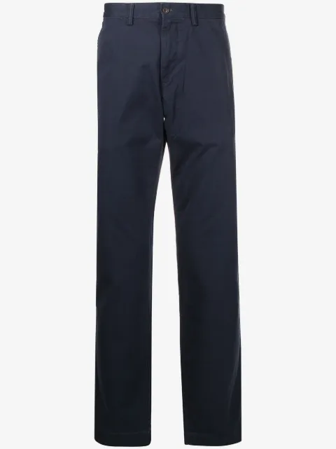 Polo Ralph Lauren logo-patch straight-leg trousers