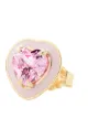 Image 2 of Alison Lou 14kt heart-shape sapphire stud earrings
