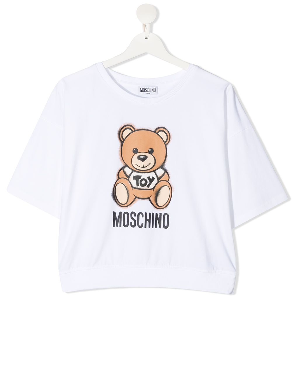 фото Moschino kids футболка с принтом