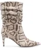 Image 1 of Sergio Rossi Rock snake-effect boots