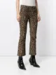 R13 Jeans mit Leoparden-Print