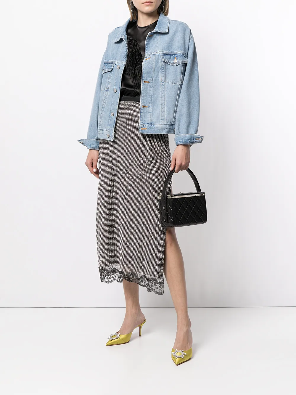 фото Chanel pre-owned стеганая мини-сумка 1997-го года