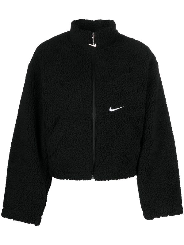 Nike Logo Shearling Jacket - Farfetch