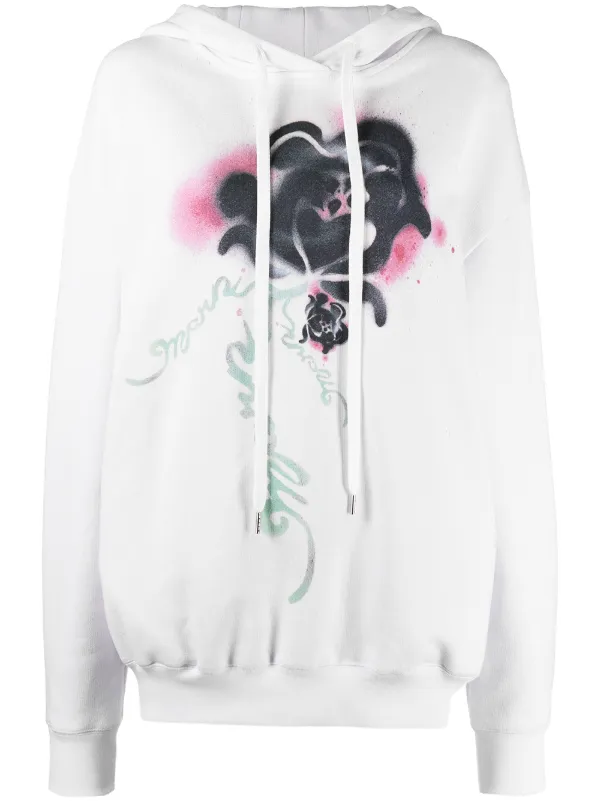 graffiti print hoodie