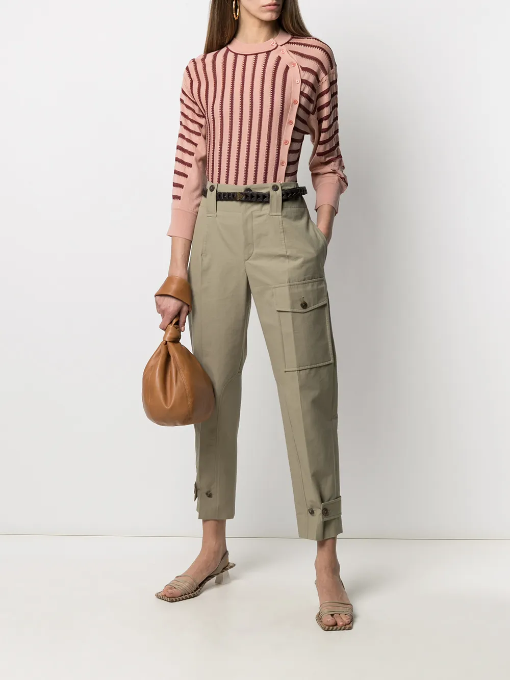 Image 2 of Chloé striped knitted cardigan