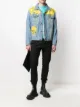 Image 2 of MJB Marc Jacques Burton graffiti-print distressed denim jacket