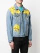 MJB Marc Jacques Burton graffiti-print distressed denim jacket