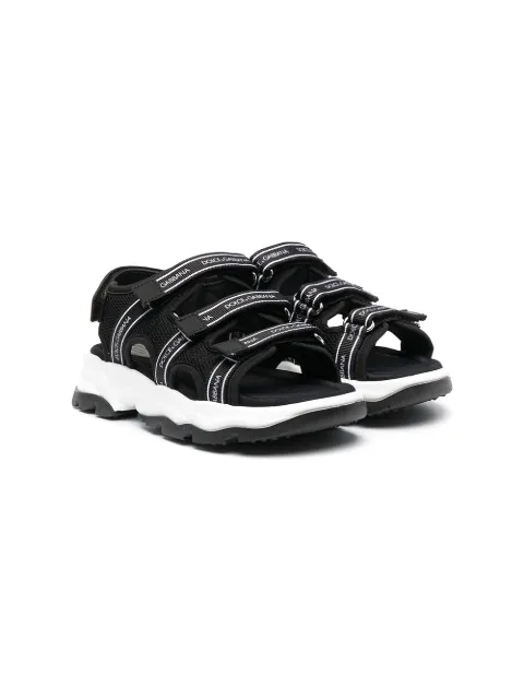 Dolce & Gabbana Kids logo-strap chunky sandals