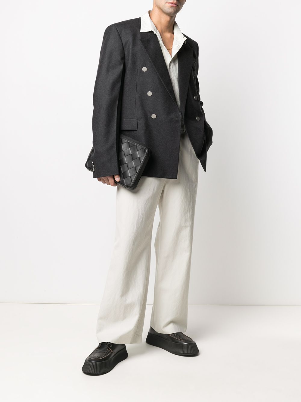 фото Bottega veneta двубортный пиджак