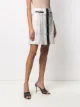 Salvatore Ferragamo contrasting-trim check-print skirt