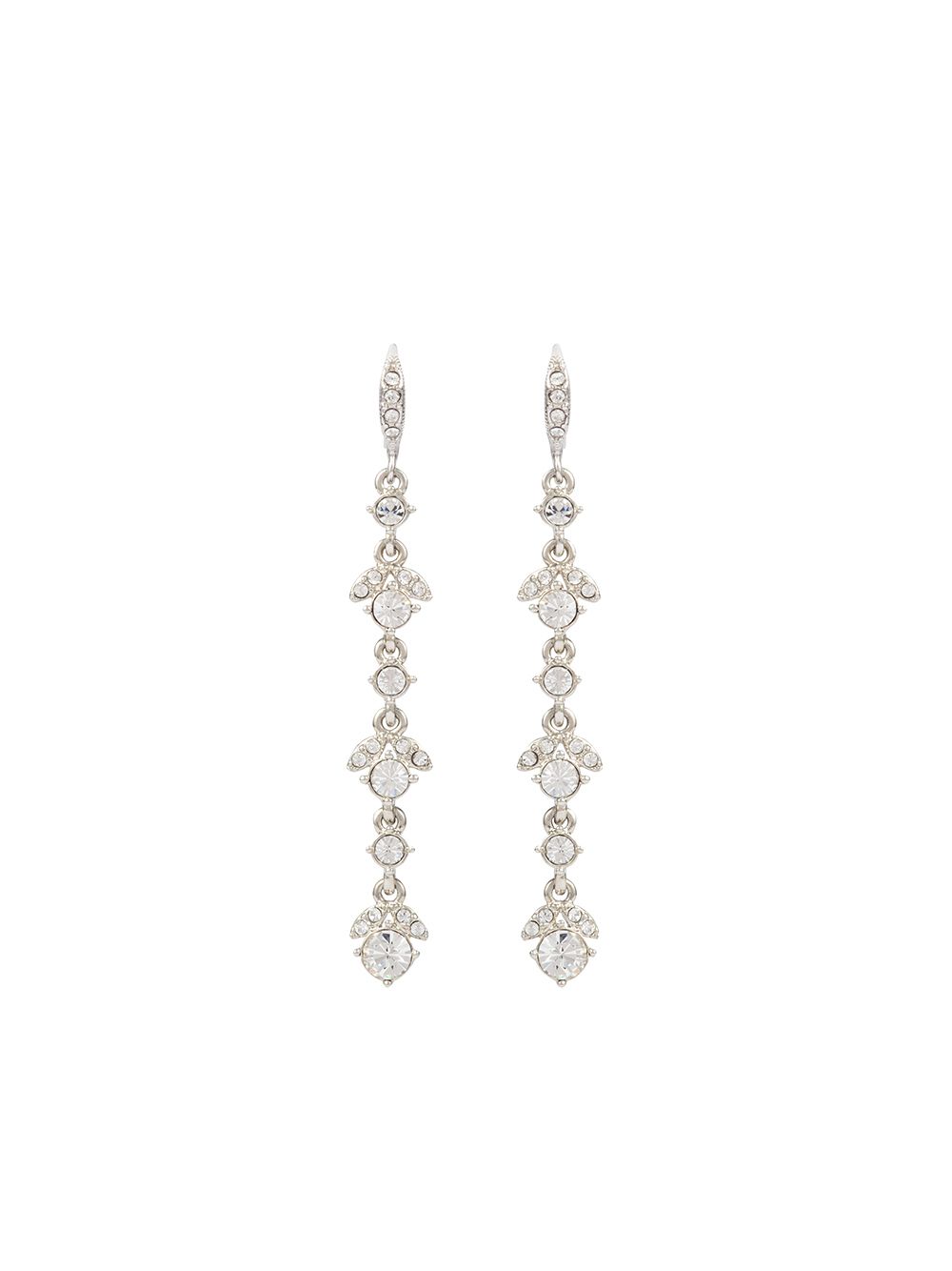 фото Givenchy pre-owned 2000s crystal-embellished dangling earrings