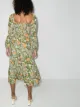 Reformation Mica orange-print midi dress