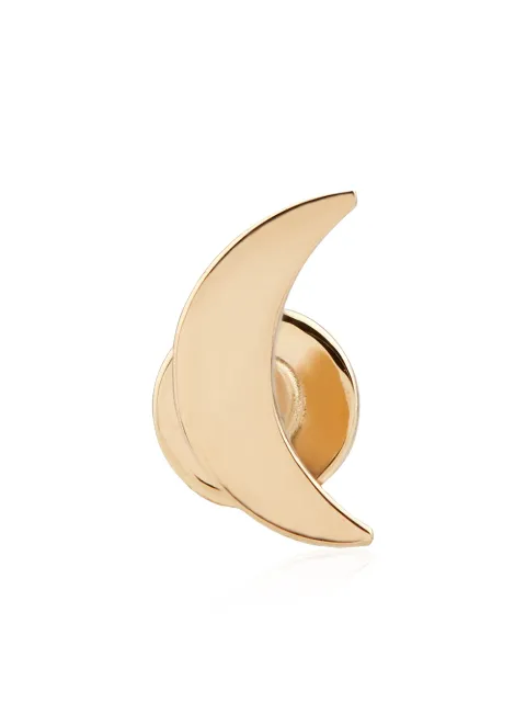 Otiumberg 14kt yellow gold Moon single stud earring