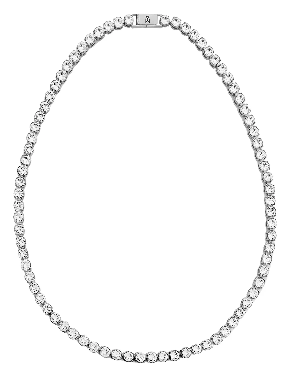 

Amina Muaddi crystal-embellished beaded necklace - Silver