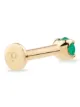 Otiumberg 14kt yellow gold emerald stud single earring