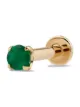 Image 2 of Otiumberg 14kt yellow gold emerald stud single earring