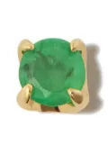 Otiumberg 14kt yellow gold emerald stud single earring