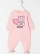 Image 2 of Moschino Kids signature teddy print baby grow