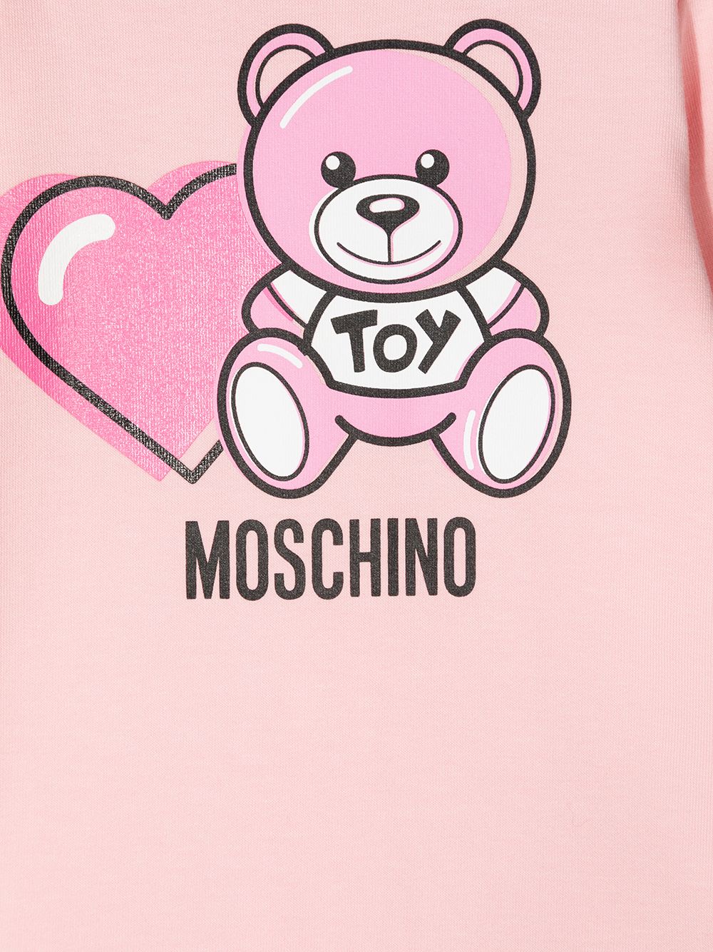 фото Moschino kids "комплект из комбинезона, шапки и нагрудника с принтом"