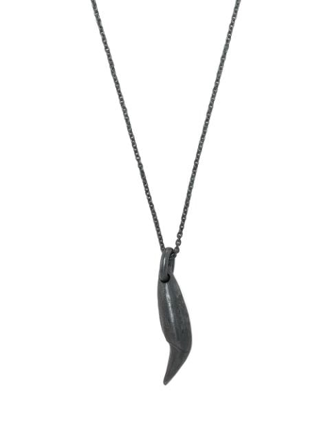 Parts of Four bear tooth sterling silver necklace