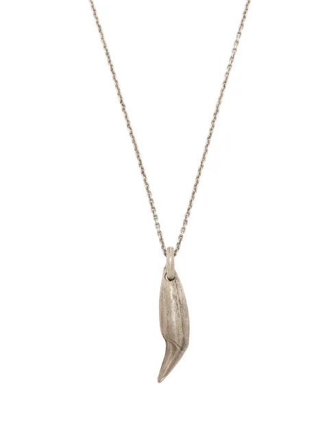 Parts of Four bear tooth sterling silver necklace