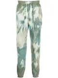 John Elliott tie-dye print track pants - Green