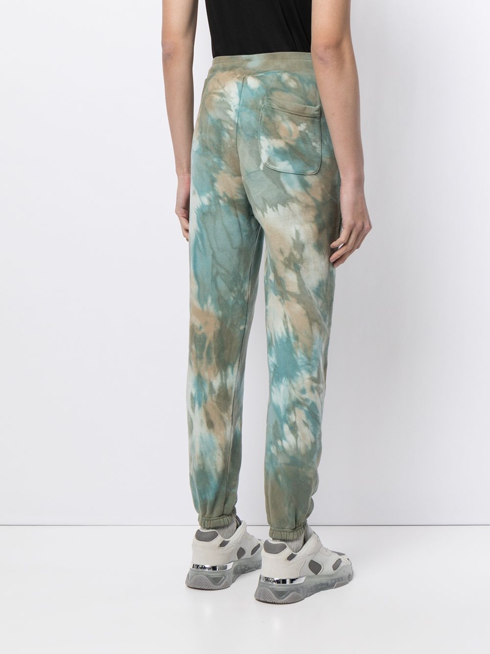 Shop John Elliott Tie-dye Print Track Pants In Green