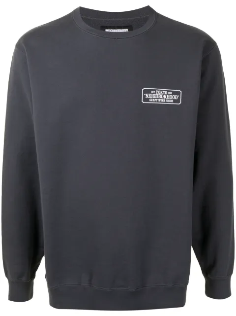 Neighborhood logo-print long-sleeve sweatshirt
