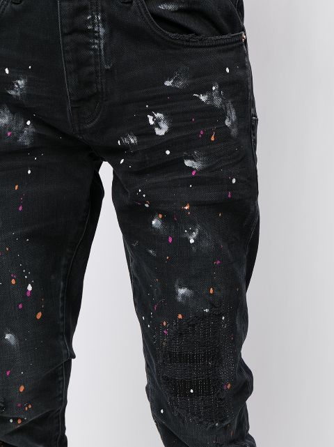 black jeans purple brand