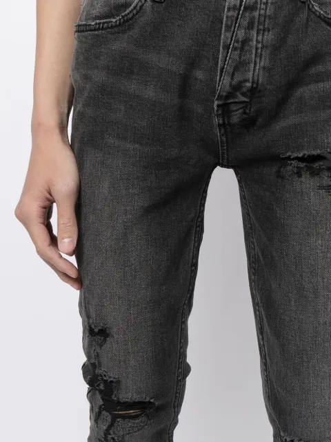 Shop black Ksubi distressed skinny jeans with Express Delivery - Farfetch