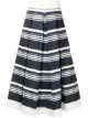 Image 1 of Martin Grant stripe-print a-line midi skirt