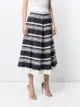 Martin Grant stripe-print a-line midi skirt