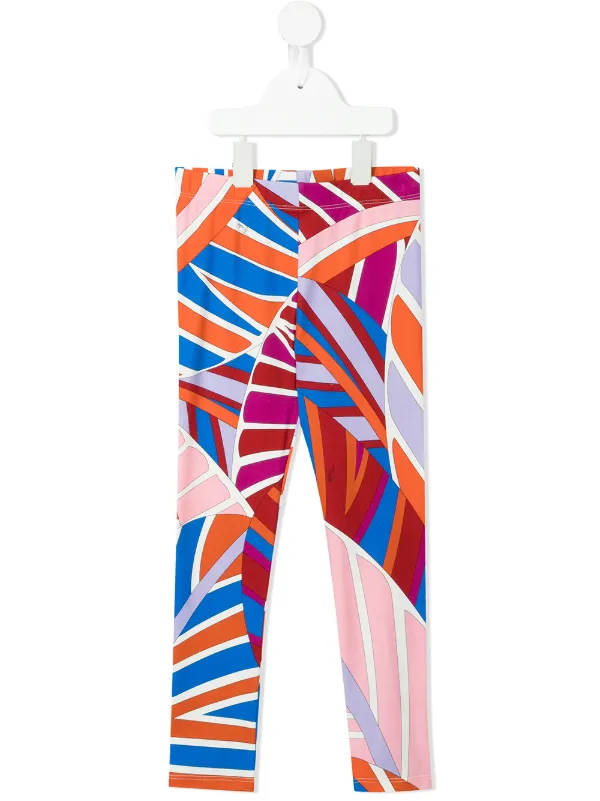 Shop Emilio Pucci Junior abstract-print 