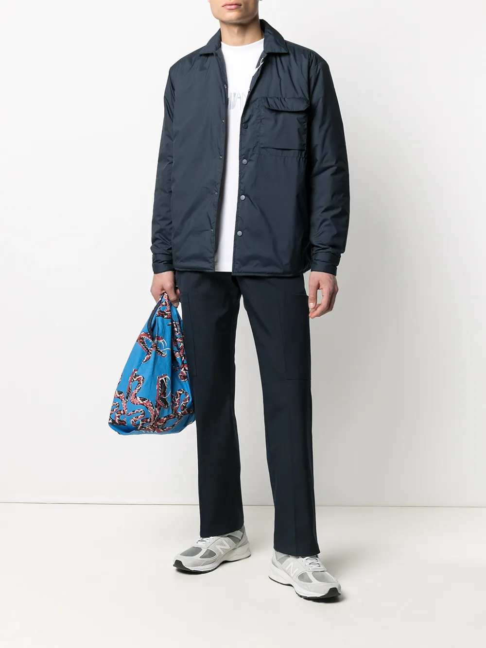 Soulland Button-up shirtjack - Blauw