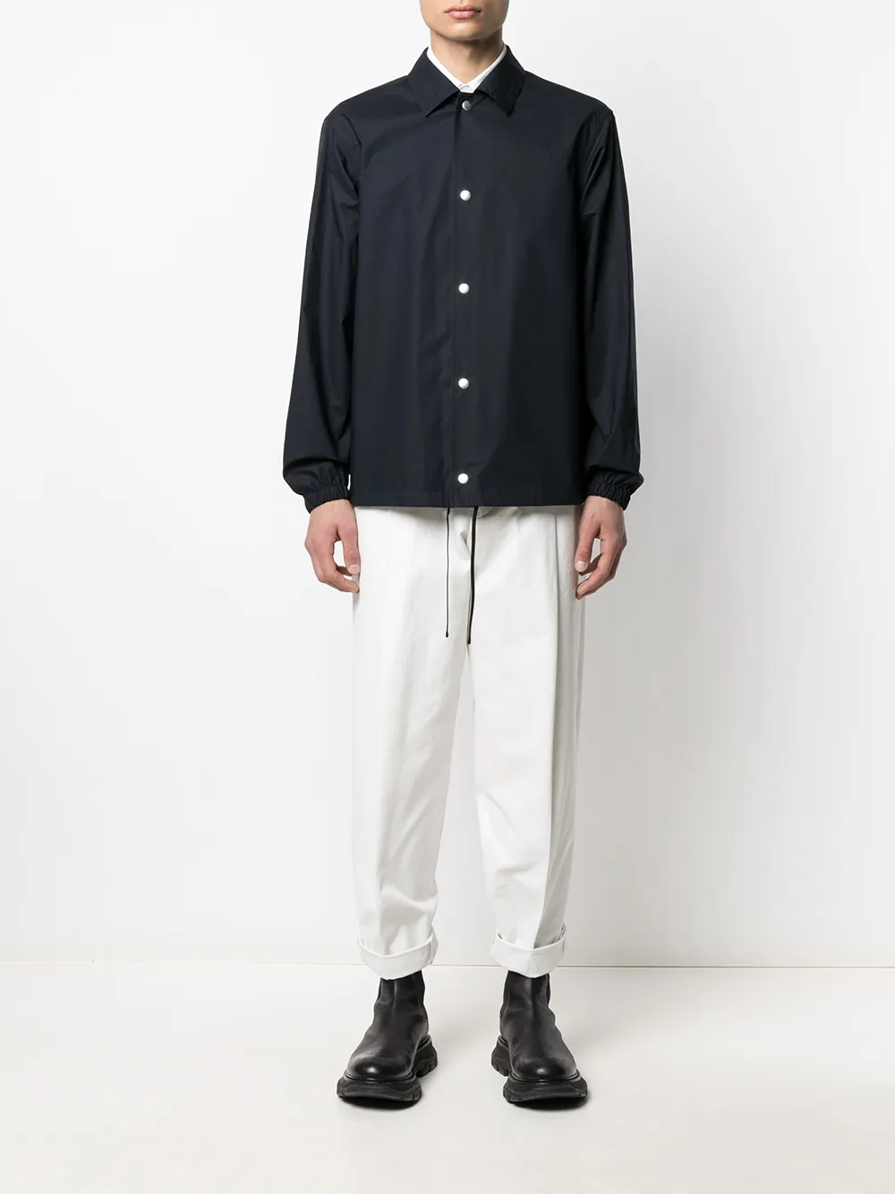 фото Jil sander куртка-рубашка на кнопках