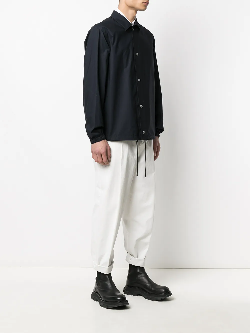 фото Jil sander куртка-рубашка на кнопках