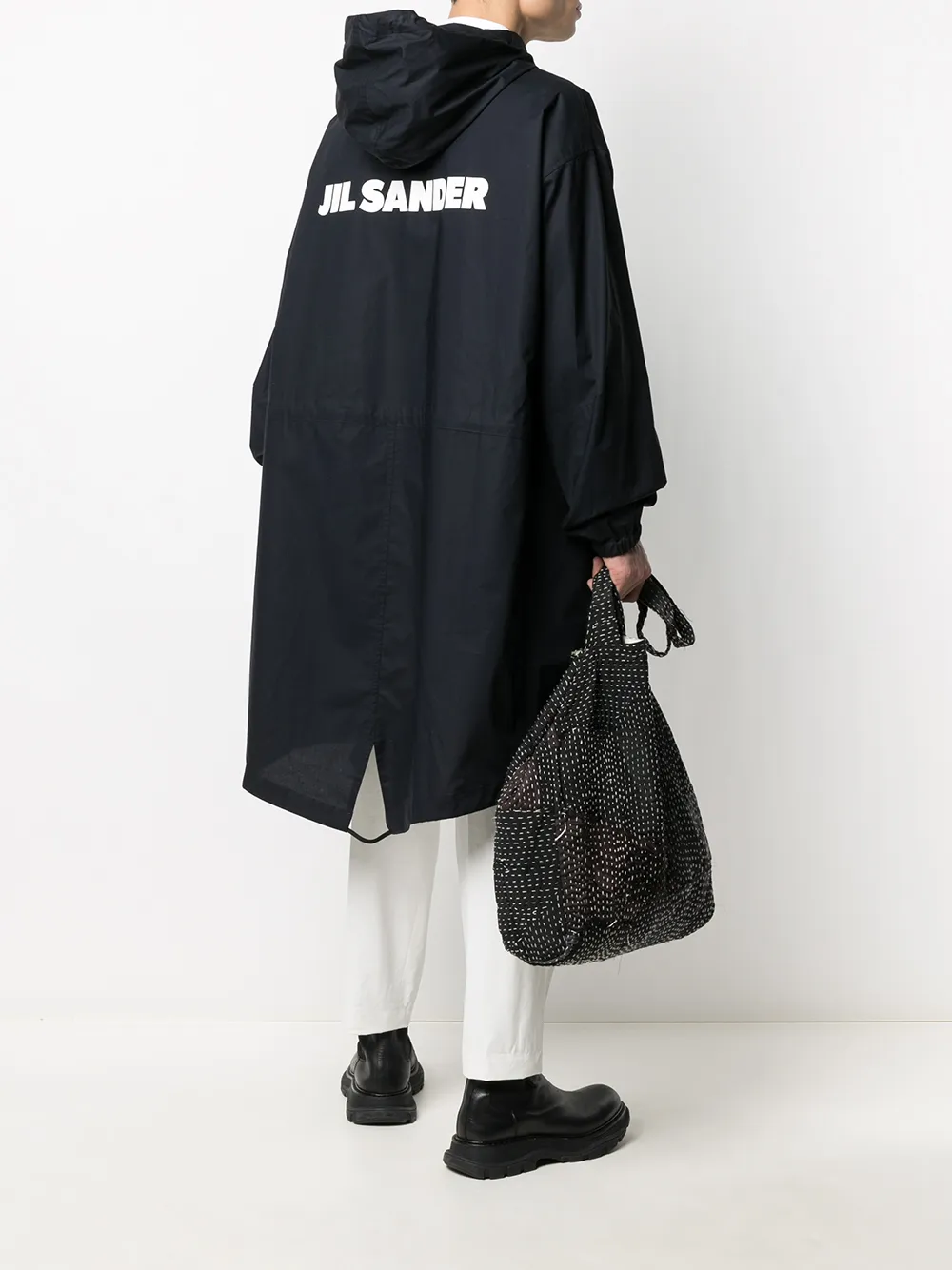 фото Jil sander парка с логотипом