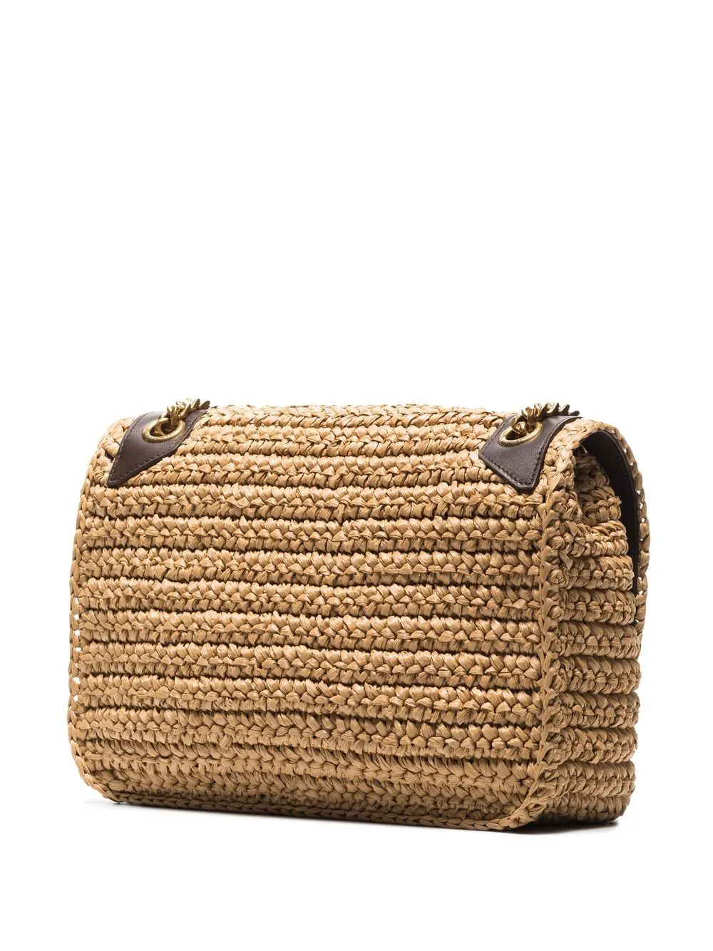 Niki medium monogram ysl raffia shoulder bag outlet