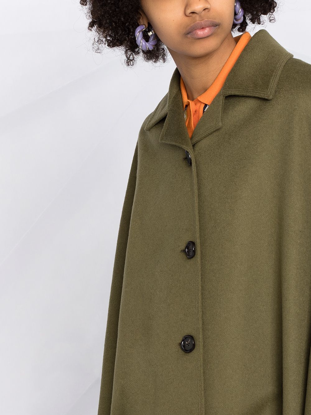 фото Marni пальто на пуговицах с косым воротником